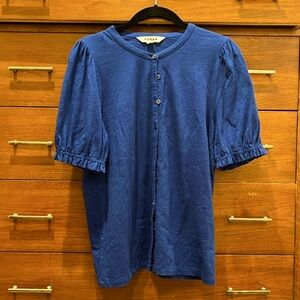 Boden Button Front Cotton Top